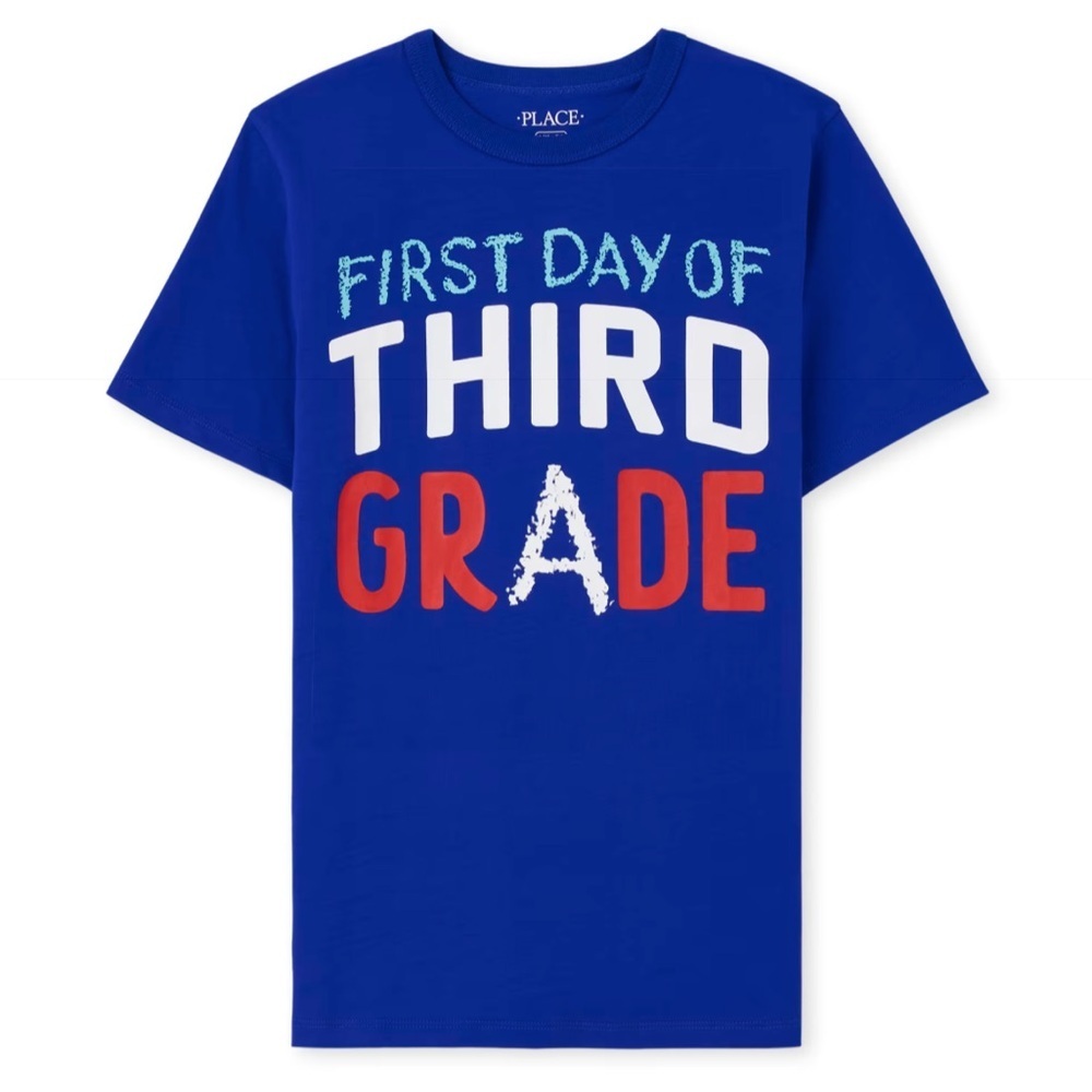 The Children’s Place Boys Third Grade Graphic Tee, Size M (7/8)